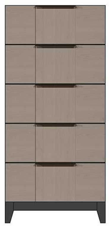Country View Woodworking Customizable American Modern 24" Solid Wood 5-Drawer Chest-0