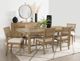 Coaster® Arini 7-Piece Cream/Sand Wash Extension Leaf Dining Table Set-1