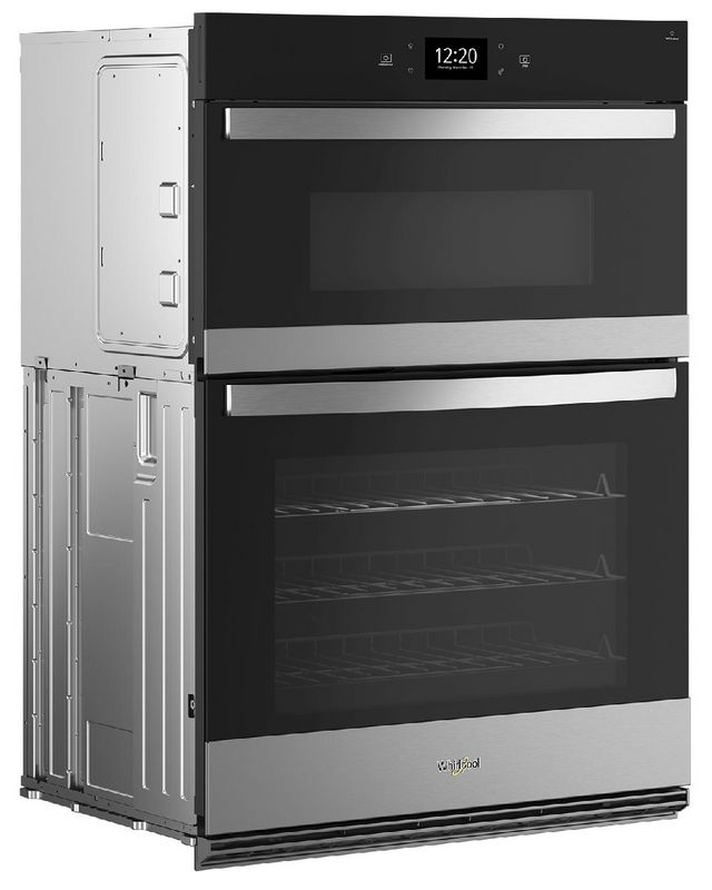 Whirlpool® 27" Fingerprint Resistant Stainless Steel Oven/Micro Combo Electric Wall Oven-1