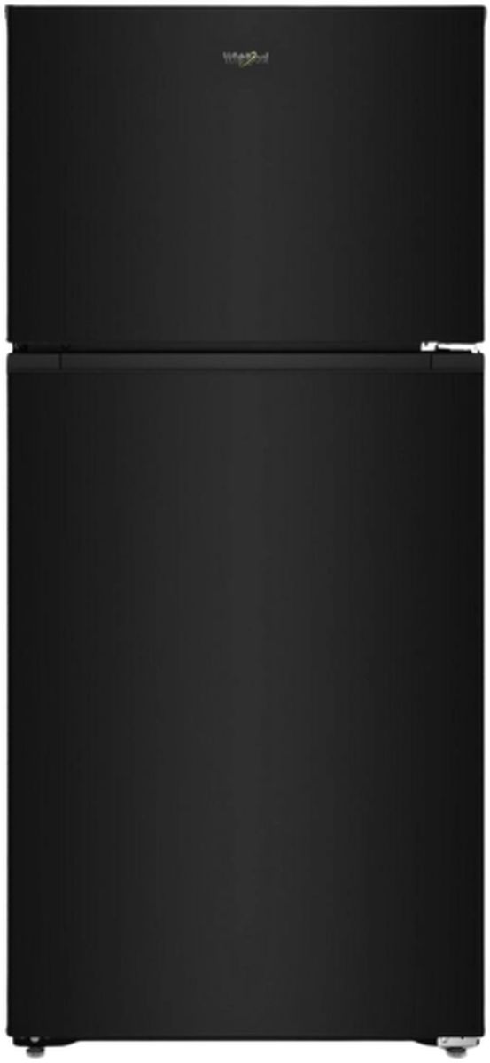 Whirlpool® 28" 14.3 Cu. Ft. Black Top Freezer Refrigerator with Total Coverage Cooling-0