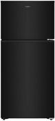 Whirlpool® 28" 14.3 Cu. Ft. Black Top Freezer Refrigerator with Total Coverage Cooling-0