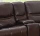 American Wholesale Furniture Colt Brown Power Reclining Loveseat-1