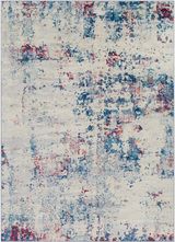 Blue-Burgundy-Light Gray
