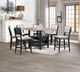Crown Mark Cline Black/Light Gray Counter Height Chair-1