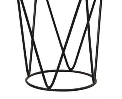 Jaipur Furniture Ravi Range Black/Brown Small Accent Stool-1