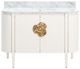 Currey & Company Briallen 48" White Vanity with Oval Undermount Sink-1