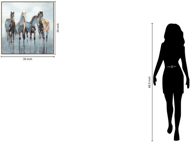 Classy Living Outspoken Equine Grace I Wall Art-2