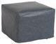 Four Seasons Customizable Leather Small Square Slipcovered Ottoman-0