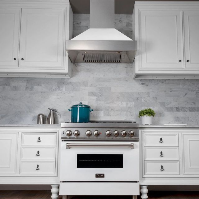 ZLINE 48" Matte White Outdoor Wall Mounted Range Hood -6