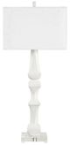 Uttermost® Mayme Matte White Table Lamp with Crystal Accent-3