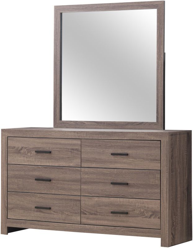 Coaster® Brantford Barrel Oak Dresser Mirror-1