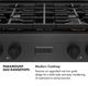 ZLINE Autograph Edition Paramount 30" Black Satin Stainless Steel Gas Rangetop with 4 Brass Burners and Porcelain Cooktop in Champagne Bronze Accents -5