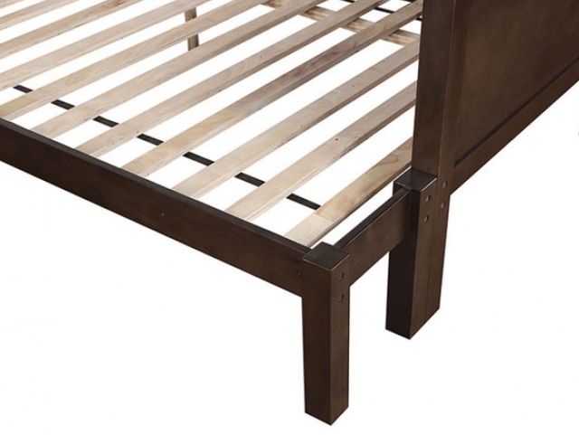Furniture of America® Stamos Walnut Twin/Full Bunk Bed-1