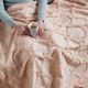 Olliix by Madison Park Brianne Blush 100% Cotton Tufted Chenille Lightweight Throw With Fringe Tassel-3