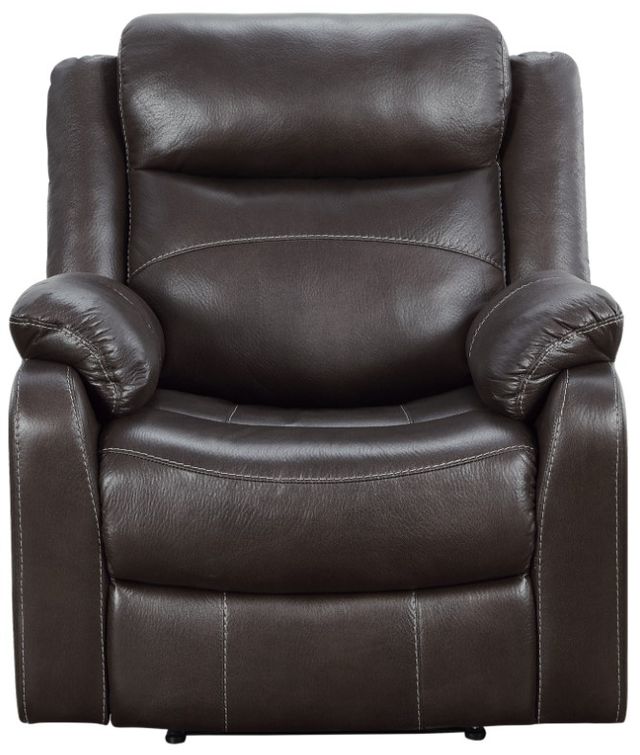 Homelegance® Yerba Dark Brown Manual Reclining Chair-2