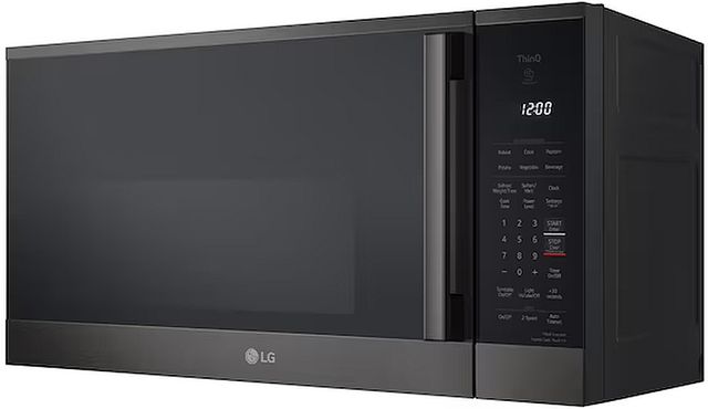 LG 30" 1.8 Cu. Ft. PrintProof™ Black Stainless Steel Smart Over The Range Microwave with EasyClean®-3