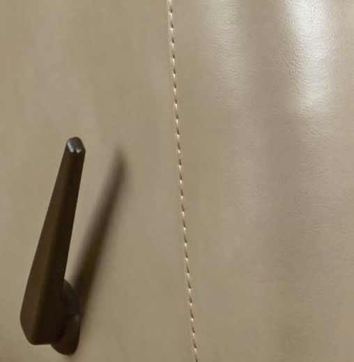 HomeStretch Beige Leather Rocker Recliner-3