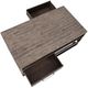 Jofran Inc. East Hampton Distressed Gray Cocktail Table with Black Base-2