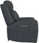 Flexsteel® Warren True Navy Leather Power Recliner with Power Headrest and Lumbar-3