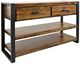 Jofran Inc. Loftworks Brown 2-Drawer Console Sofa Table-0