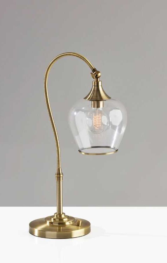 Adesso® Bradford Antique Brass Desk Lamp-4