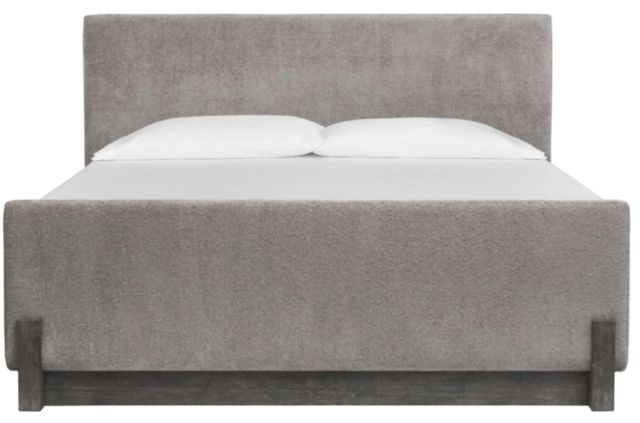 Magnussen Home® Kinsley Black Heron/Oslo Pewter Upholstered King Panel Bed-1