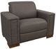 La-Z-Boy® Armitage Greystone Leather Power Reclining Chair and a Half with Headrest-0