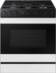 Samsung Bespoke 30" White Glass Slide-In Gas Range-0