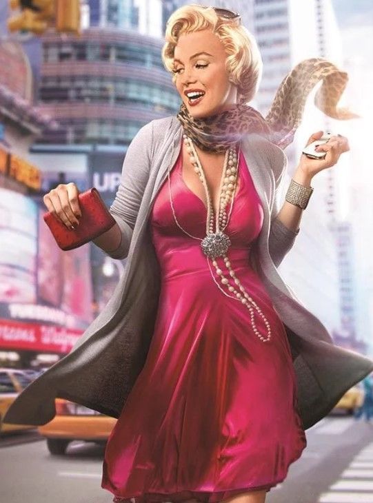 Classy Art Marilyn in the City I by JG Studios Wall Art-1