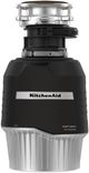 KitchenAid 0.75 HP Batch Feed Black Garbage Disposal-0