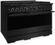 ZLINE Marino 48" Black Stainless Steel Pro Style Dual Fuel Range with 8-Burner DuoPro™ Cooktop and Electric Convection Oven-3