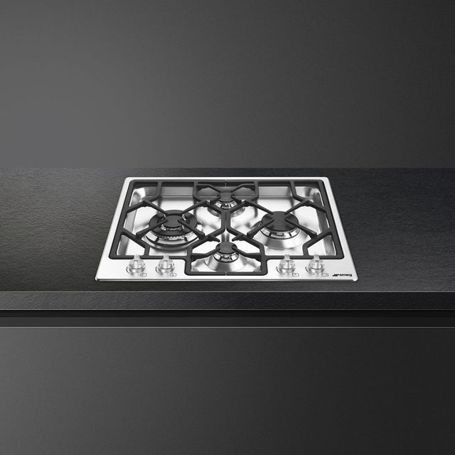 Smeg 24" Stainless Steel Gas Cooktop-3