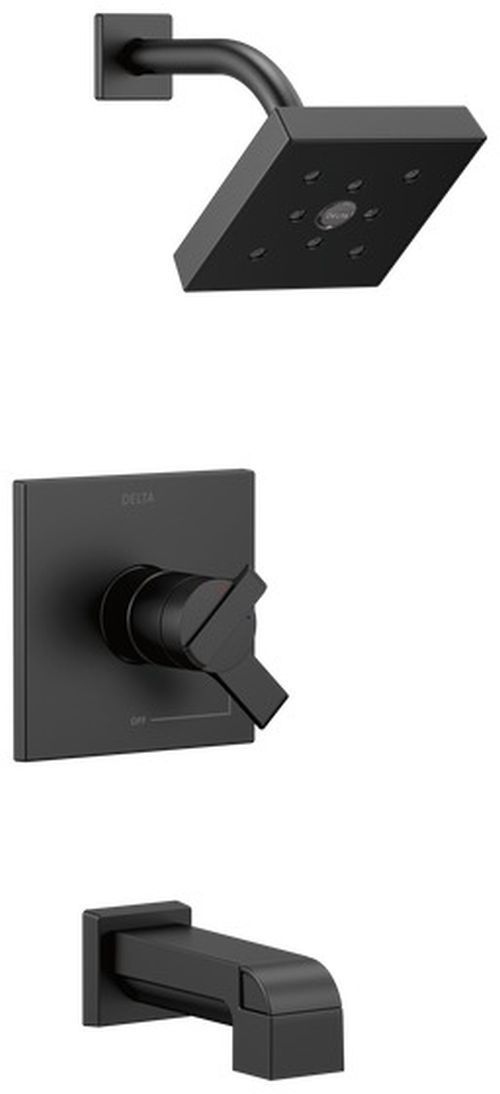 Delta Ara® Monitor® 17 Series H2Okinetic® Matte Black Tub & Shower Trim-0