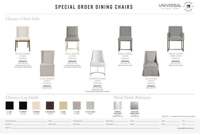 Universal Explore Home™ Customizable Kilian Dining Chair-3