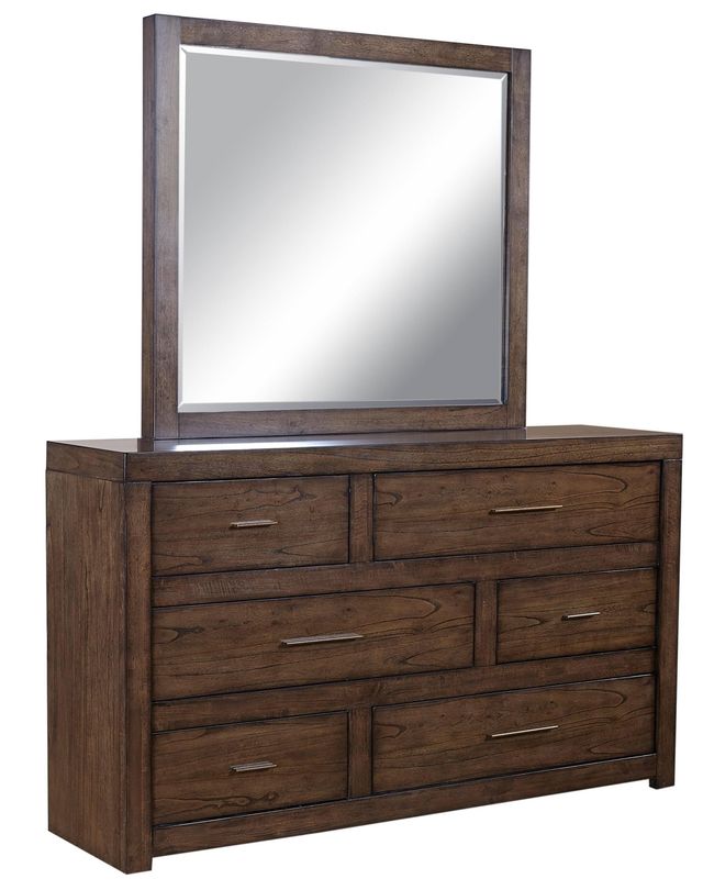 aspenhome® Modern Loft Brownstone Mirror-1