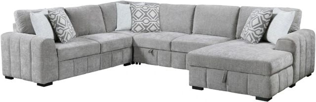 Emerald Home Ritchie 4-Piece Gray Sleeper Sectional-0