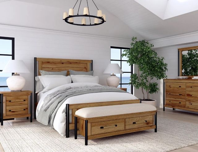 Intercon Norcross Hickory King Standard Bed-1