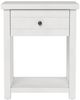 HH2 Home Harmony White Accent Table with Drawer-1