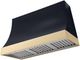 AGA Marquee 48" Gloss Black Wall Mounted Range Hood with Polished Brass Trim-0