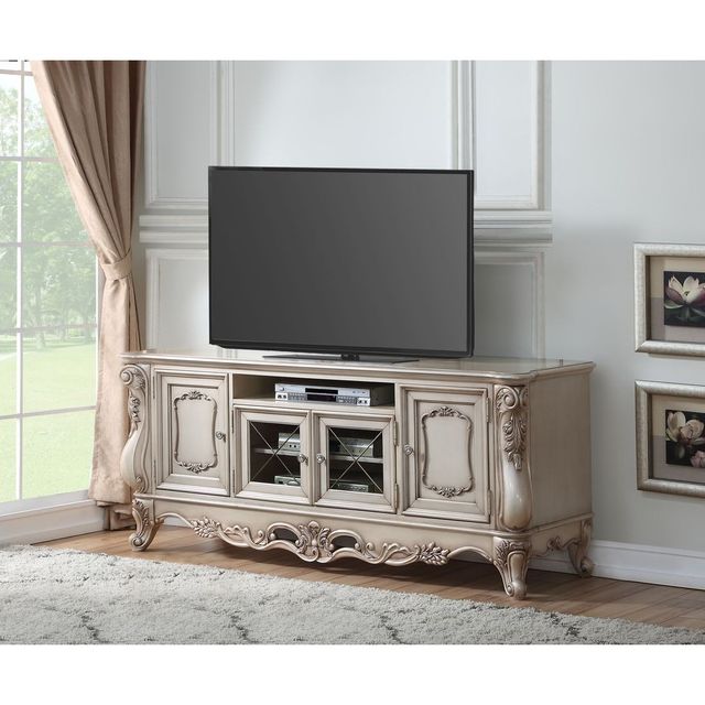 ACME Furniture Gorsedd Golden Ivory TV Stand-1