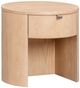 TOV Furniture Marlow Natural Round Nighstand with Drawer-0