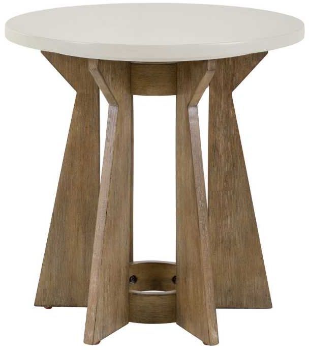 Liberty Furniture Berkley Square 3-Piece Khaki/Linen Round Accent Table Set-3