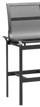 Homecrest™ Outdoor Living Customizable Elevate Mesh Aluminum Outdoor Armless Bar Stool-1
