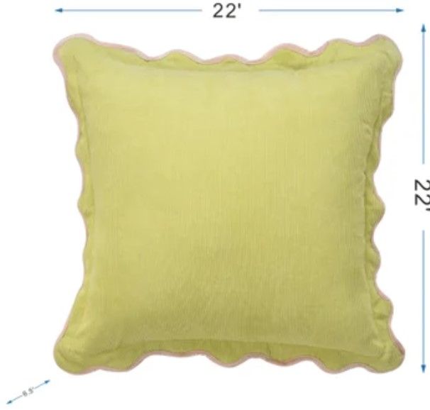 Stylecraft Tamara Day Yellow 22" Designer Pillow-3