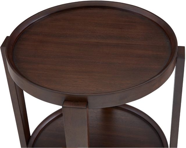 Riverside Furniture Walnut Park Dark Walnut Chairside Table-3