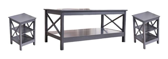 Milton Greens Stars 3-Piece Gray Occasional Table Set-0