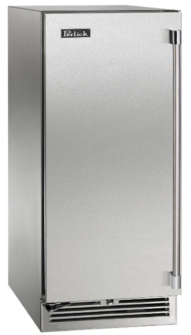 Perlick® Marine & Coastal Series 15" 2.8 Cu. Ft. Stainless Steel Glass Door Built-In Beverage Center-1