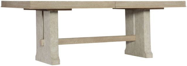 Hooker® Furniture Cascade Terrain Extendable Dining Table with Textured Gesso Base-0
