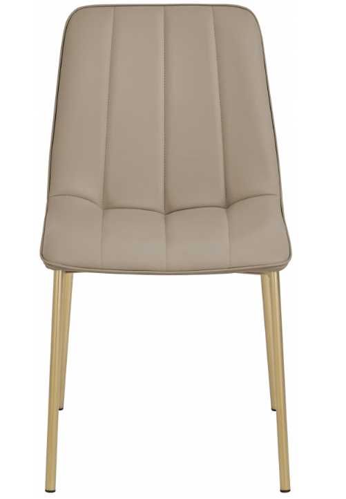 Meridian Furniture Isla Taupe Leather Dining Chair-1