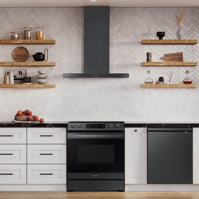 Samsung Black Stainless Steel Hood Extension Kit-1